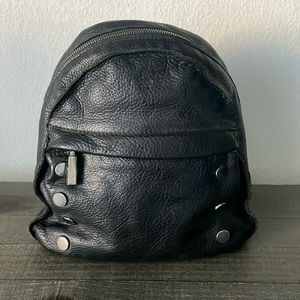 Hammitt LA Shane Mini Backpack - Black Backpack with Red Interior